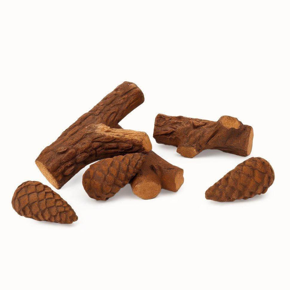 Керамические дрова SteelHeat Сосновые ветки (6 шт) Керамические дрова SteelHeat Сосновые ветки (6 шт)