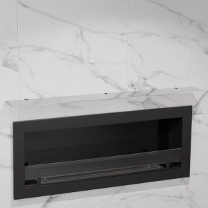 Стеклянная полка для биокамина Opti white 1800